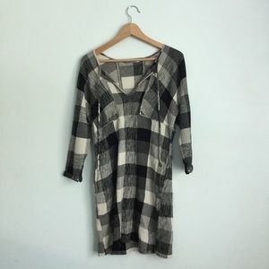 Zara Trafaluc Plaid Tunic
